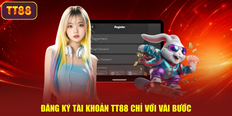 Đăng ký tài khoản TT88 chỉ với vài bước