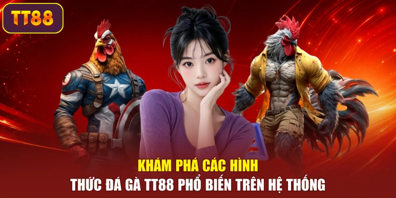 Khám phá các hình thức đá gà TT88 phổ biến trên hệ thống